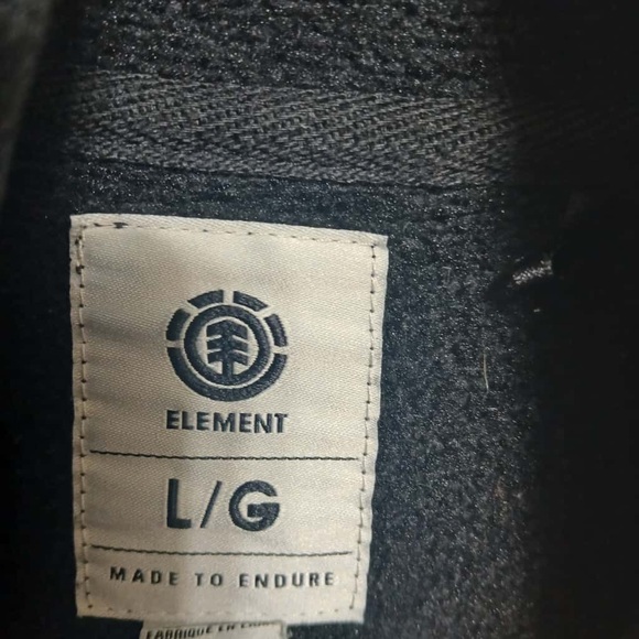 Element Highland Henley Pullover Sweatshirt Size L Hoodie Winter Cozy - Picture 2 of 14